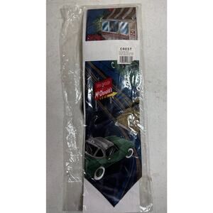 vintage McDonald's Drive Thru "Crew Retro" necktie Crest Uniform Company